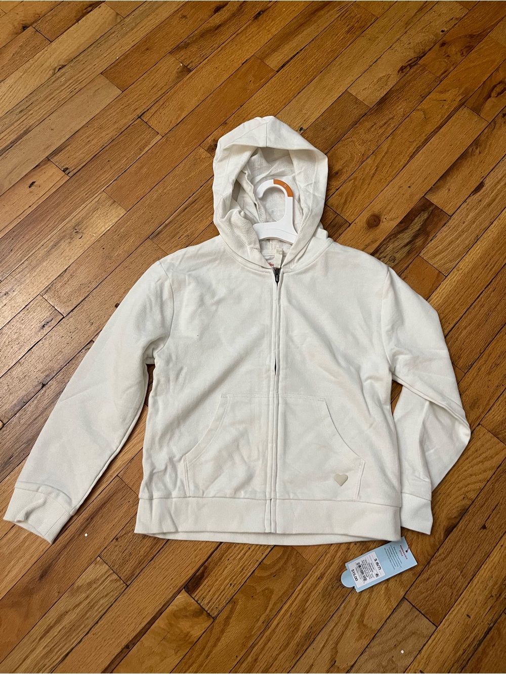 Target Cream Zip-Up Hoodie Jacket for Kids